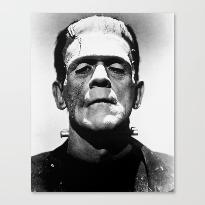 Frankenstein 1933 classic icon image, flawless, timeless horror movie classic Canvas Print