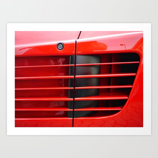 Ferrari Testarossa Art Print