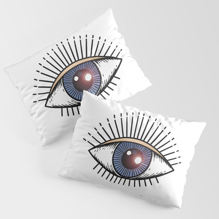 ALL SEEING EYE CARTOON. Pillow Sham