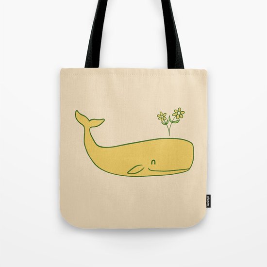 Peace Whale - colour option Tote Bag