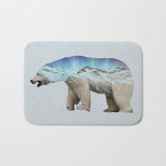 The Arctic Polar Bear Bath Mat