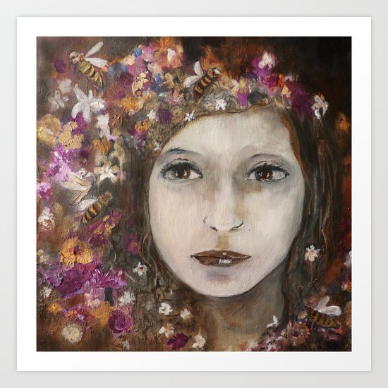 one Girl Art Print