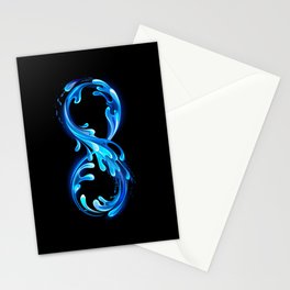 Infinity of Cold Water Stationery Card