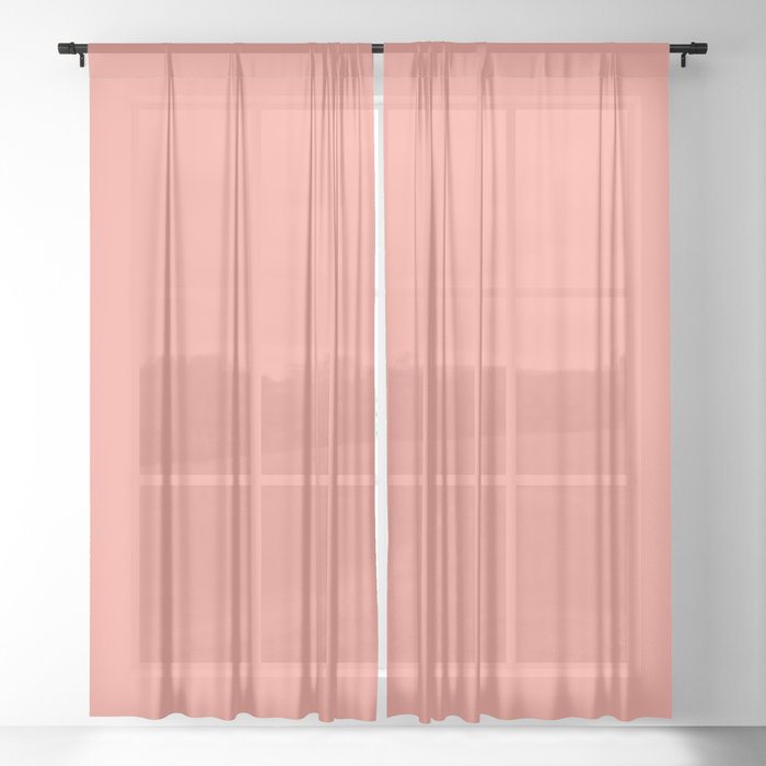 Peach Pink Pantone Autumn Winter 2019, Pink Peach Sheer Curtains