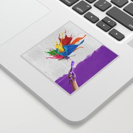 Colour Butterfly Sticker