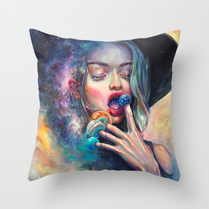 BLACK HOLE IN THE MILKY WAY Throw Pillow