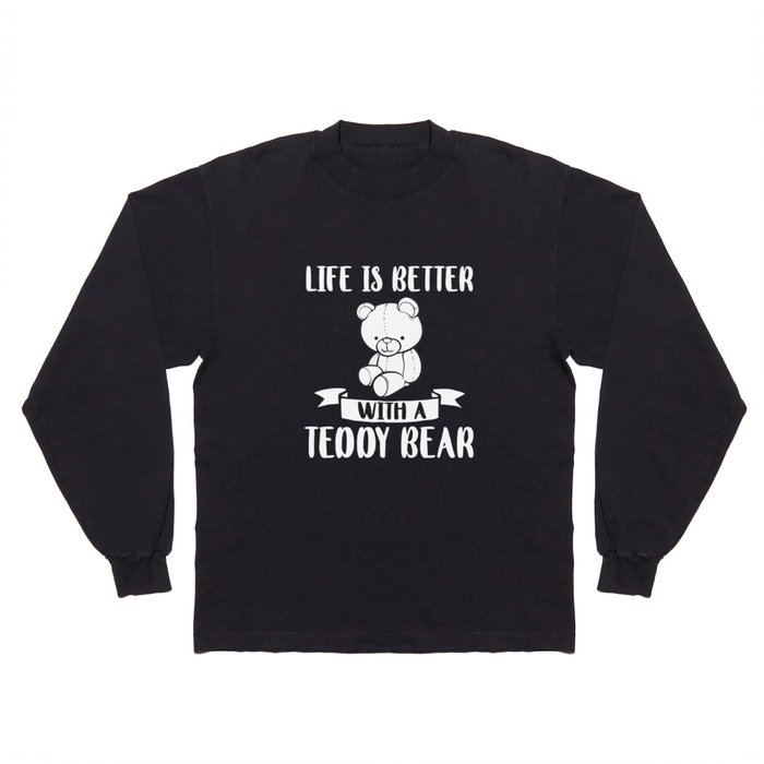 Teddy Bear Plush Animal Stuffed Giant Long Sleeve T Shirt