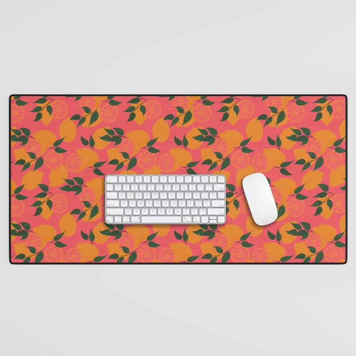 Pink Lemonade Desk Mat