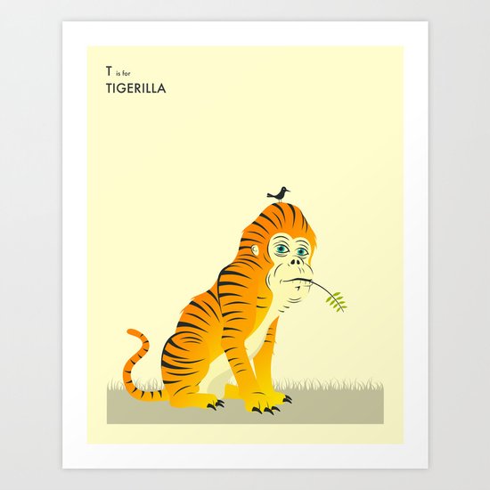 T is for TIGERILLA Art Print