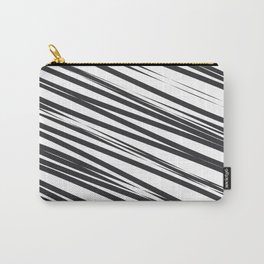 Black and white stripes background Carry-All Pouch