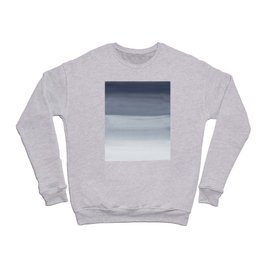 Touching Midnight Blue Watercolor Abstract #1 #painting #decor #art #society6 Crewneck Sweatshirt