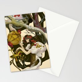 Queen of Pentacles Stationery Card
