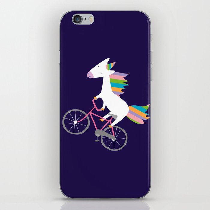 bike unicorn  iPhone Skin