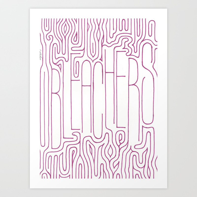 Bleachers Band Poster Art Print By Coryvanandel Society6
