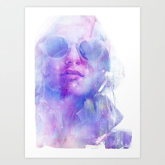 Hide my tears Art Print