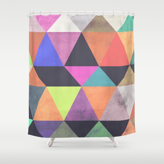 colour + pattern 12 Shower Curtain