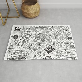 Cleveland Map Area & Throw Rug