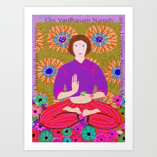 Lady Buddha Art Print