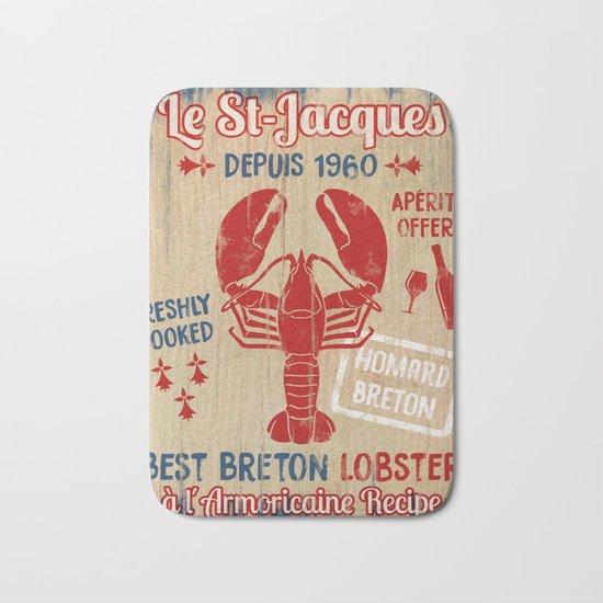 Le St-Jacques Lobster Shack Bath Mat