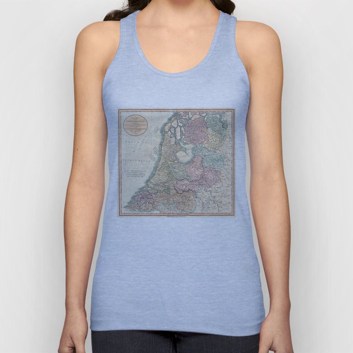 Vintage Map of The Netherlands (1799) Tank Top