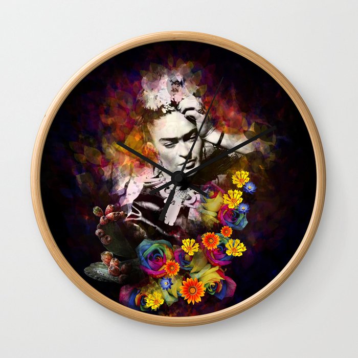 The colors of Frida Wall Clock