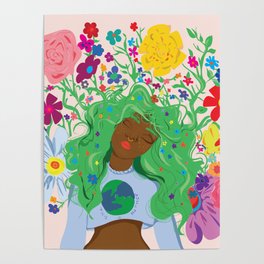 Black Girl Spring Poster