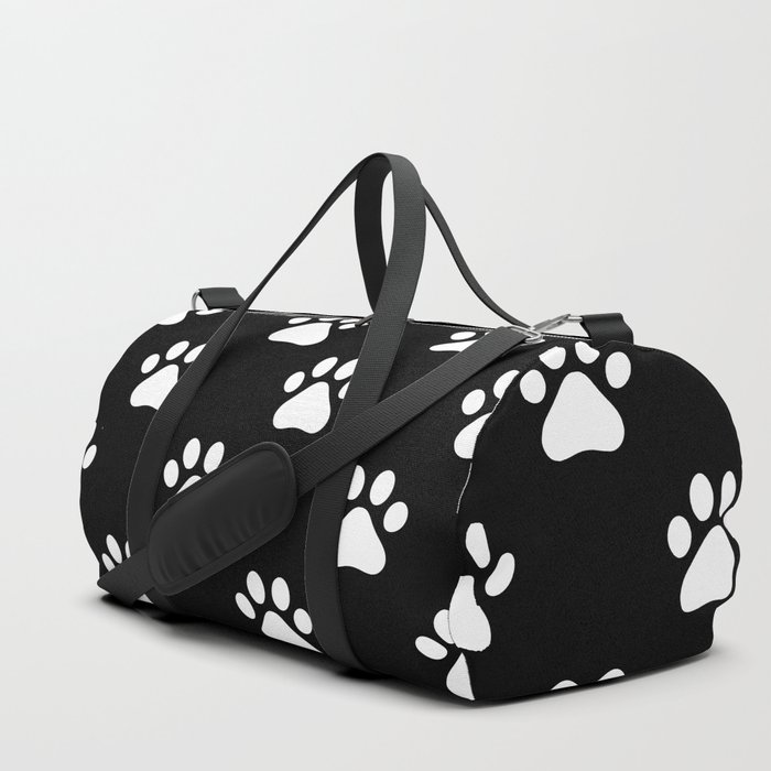 Dog print duffle clearance bag