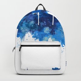 Paterson New Jersey Skyline Blue Backpack