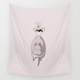 Chihiro Mouse and Fly Wall Tapestry
