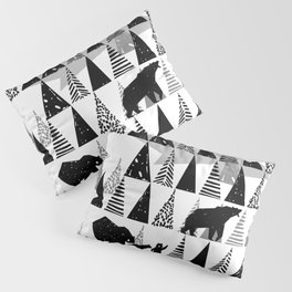 Black and white Forest Pillow Sham
