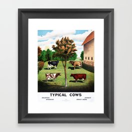 Typical Cows Framed Art Print