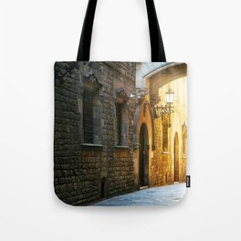 Barcelona - Early Morning in the Barrio Gotico Tote Bag