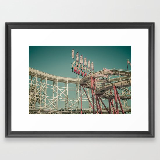 Luna Park Framed Art Print by paulvayanos | Society6