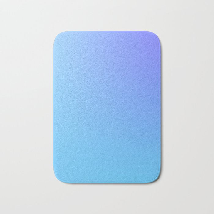 57 Blue Gradient 220506 Aura Ombre Valourine Digital Minimalist Art Bath Mat