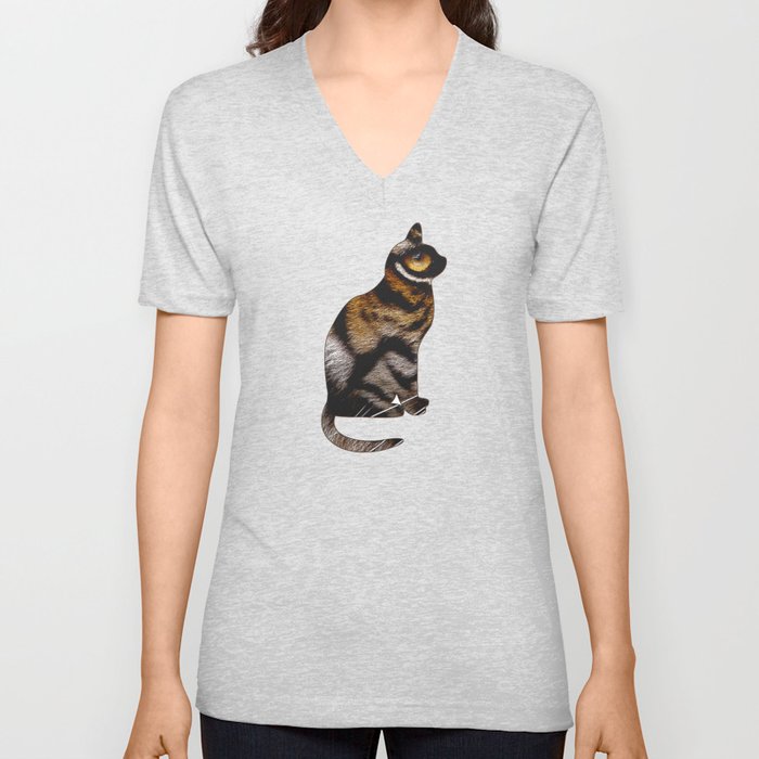 THE TIGER WITHIN V Neck T Shirt