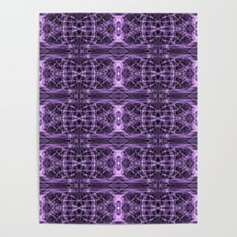 Liquid Light Series 40 ~ Purple Abstract Fractal Pattern Poster
