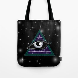 New World Order All seeing eye in delta triangle	 Tote Bag