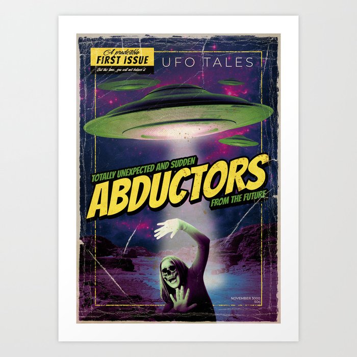 Abductors UFO Tales First Issue Art Print