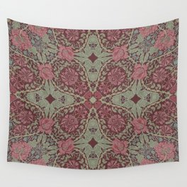 William Morris Plum Wine Floral Wall Tapestry
