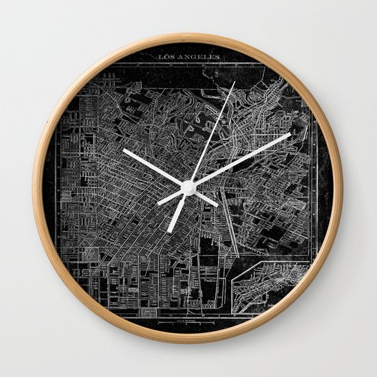 Los Angeles, California, Circa 1908. Wall Clock