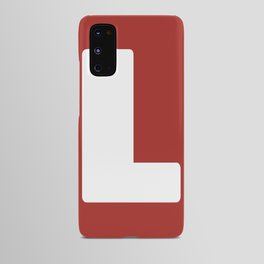 L (White & Maroon Letter) Android Case