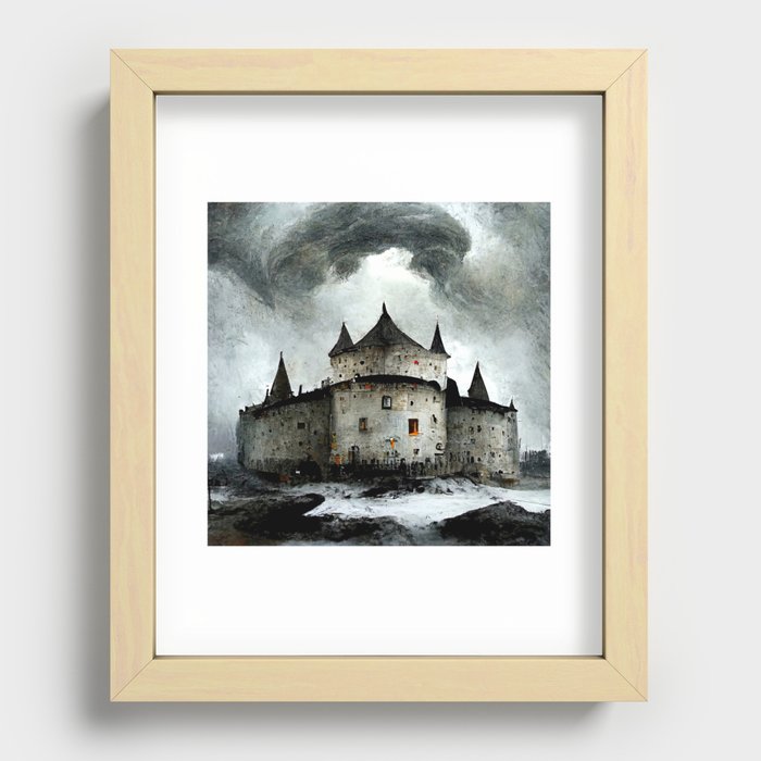 Castle in the Storm Recessed Framed Print