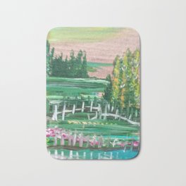 Morning in country side Bath Mat