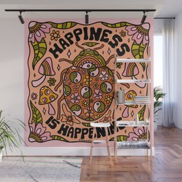 Happiness is Happening Wall Mural