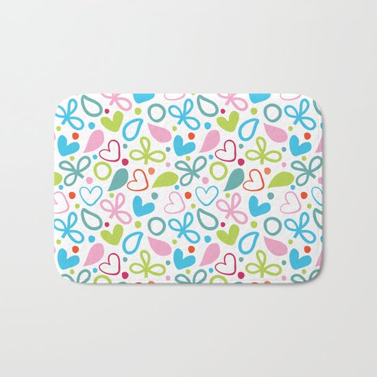 Colorful Lovely Pattern XII Bath Mat