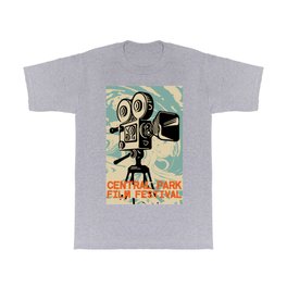 Central Park Film Festival T Shirt | Advertisingart, Cinemaroom, Mailedposter, Readytoframe, Retroprints, Printgiclee, Unframed, Graphicdesign, Moviesart, Filmfestivalposter 