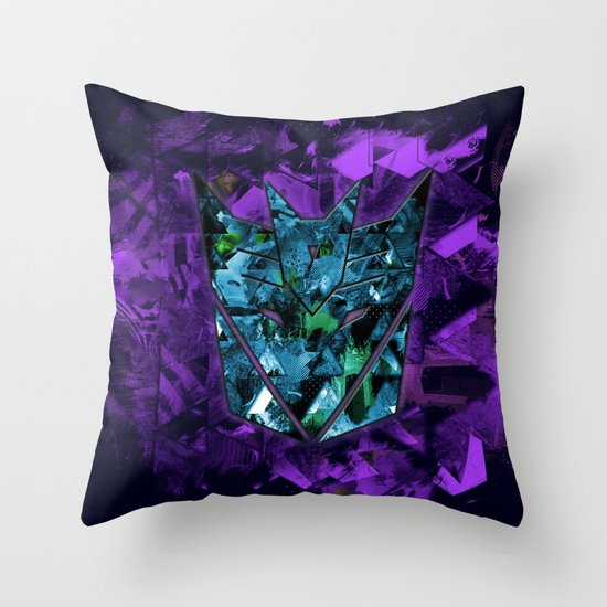 Decepticons Abstractness - Transformers Throw Pillow