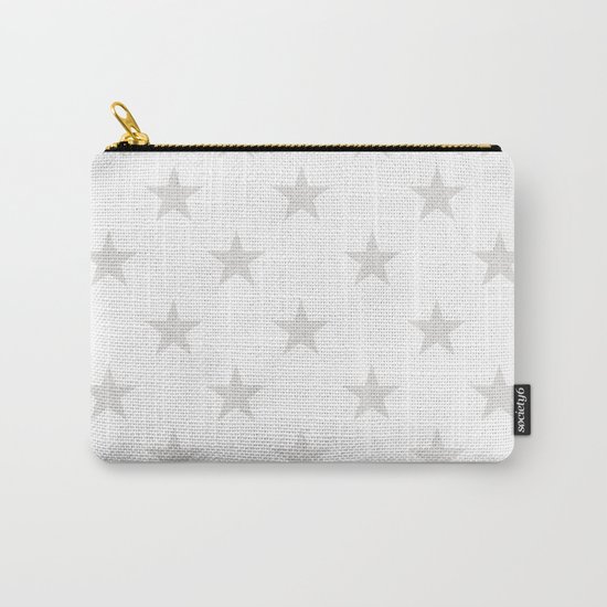 Stars (Platinum/White) Carry-All Pouch
