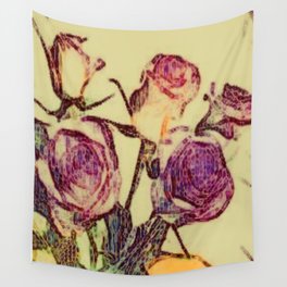 ABSTRACT  FLOWERS Wall Tapestry