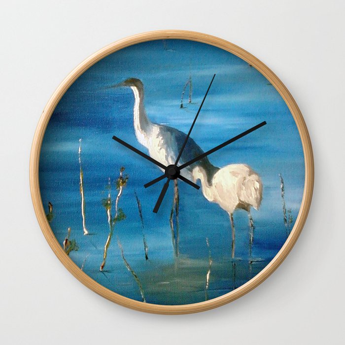 Cranes Wall Clock